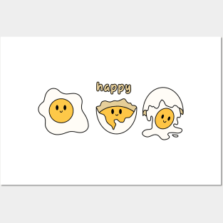 Egg happy Posters and Art